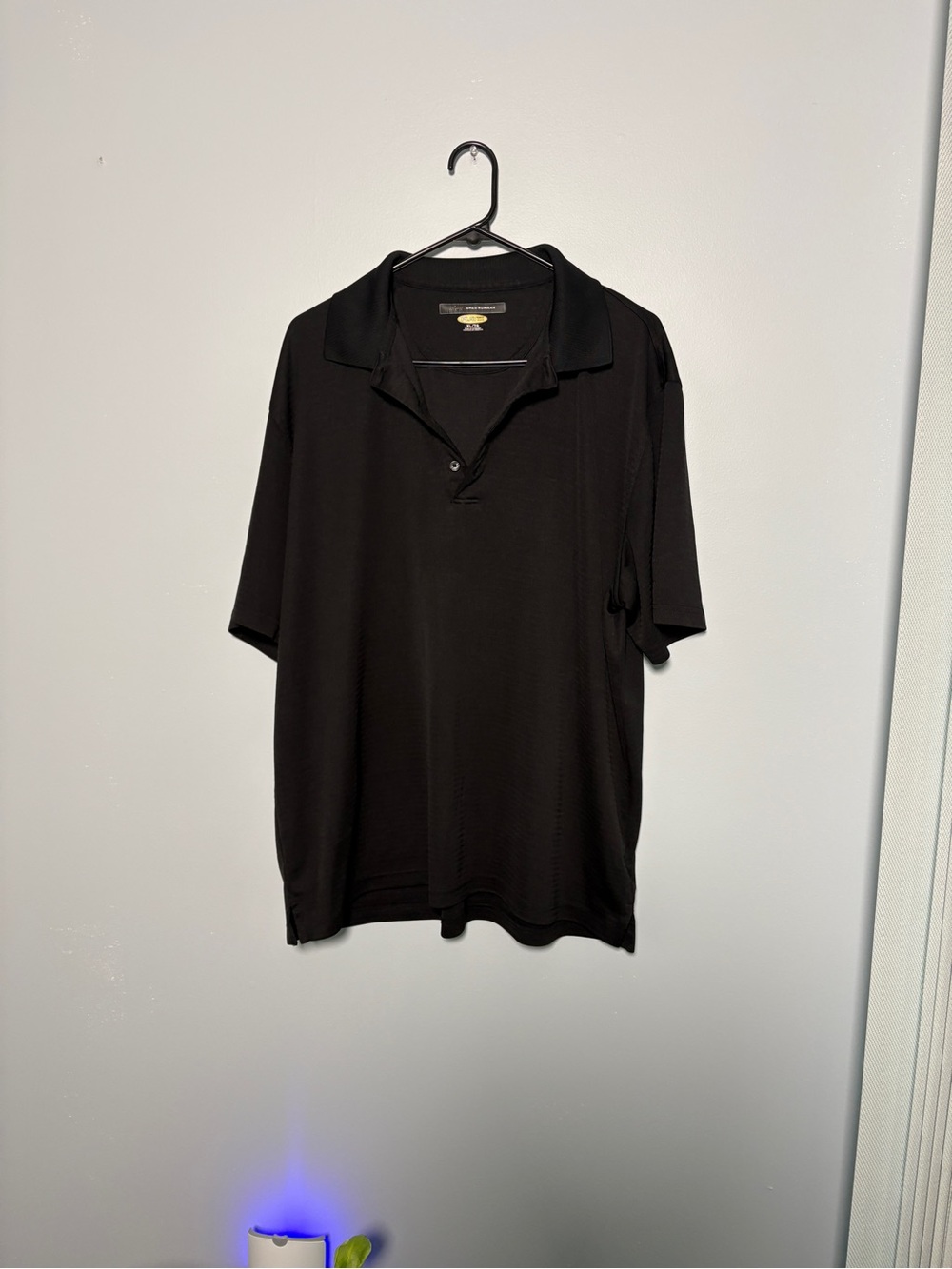 Greg Norman Collection Black Polo Shirt